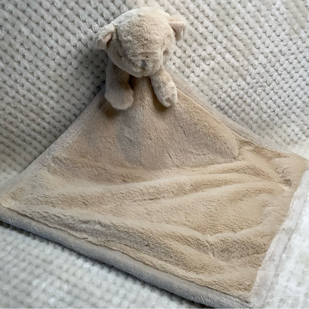 So Dreamy S.L. Home Fashions Soft Plush Tan Bear Lovey Security Blanket Comfort